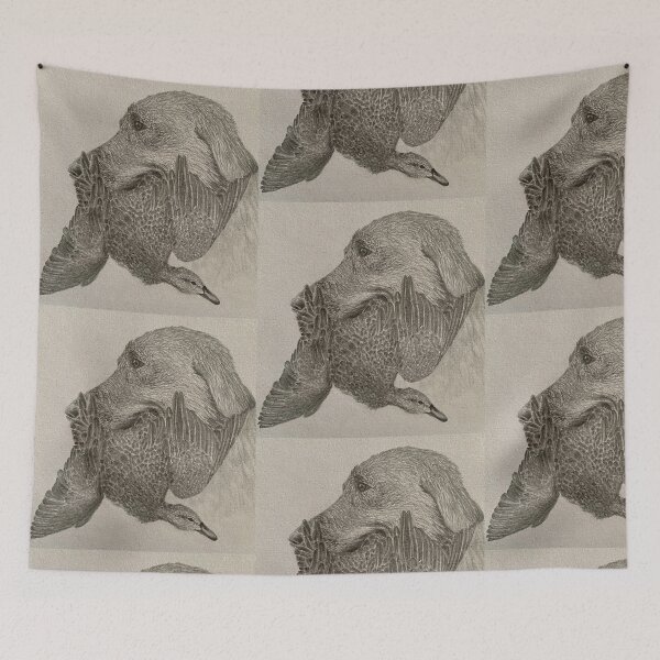 Item preview, Hunting Labrador and mallard duck designed and sold by dana-gourdoupi.