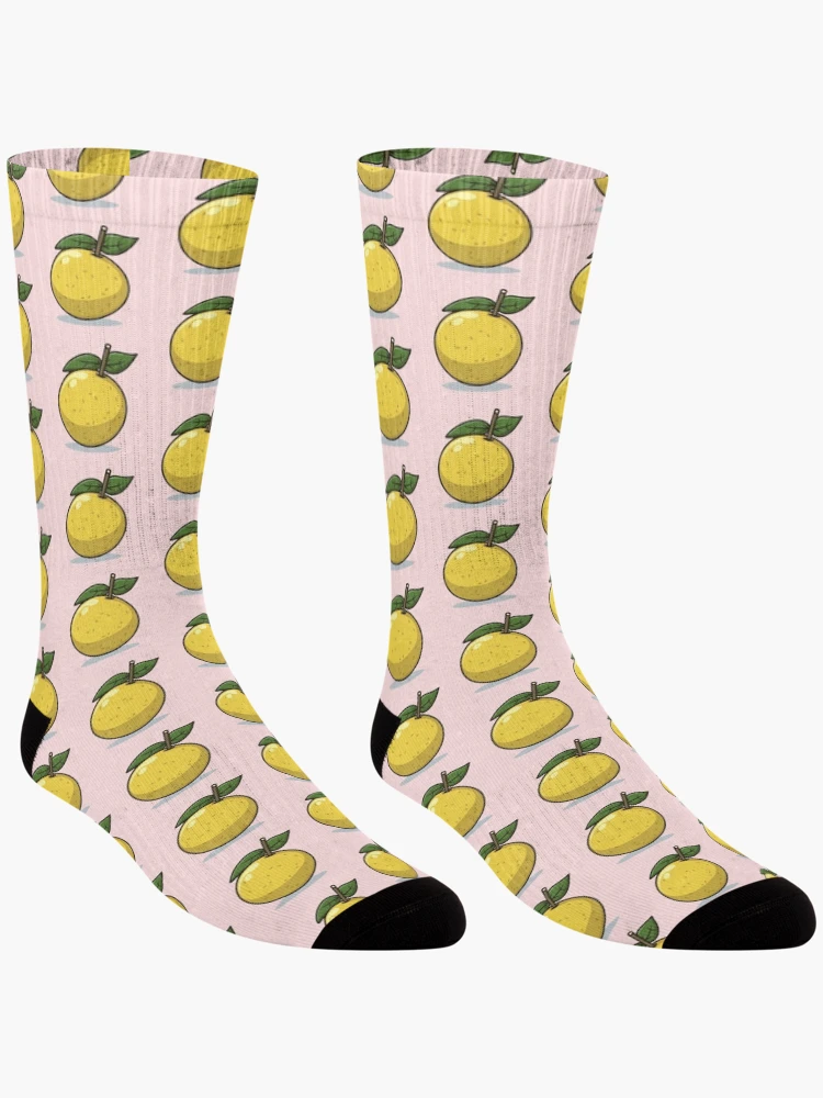 Thumbnail 3 of 5, Socks, Lemon Pattern designed and sold by PatternInArt.