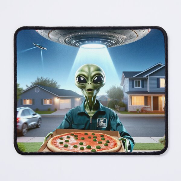 Item preview, Interstellar Pizza Run: An Alien Encounter designed and sold by UFOSlurp.