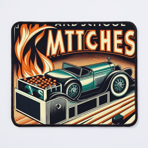 Item preview,  "Gilded Flames: Art Deco Matches Box Poster" designed and sold by zenithcollectiv.