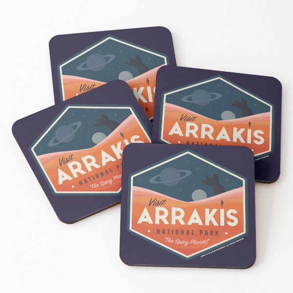 Item preview, Visit Arrakis – The Spicy Planet! – Vintage National Park Travel badge designed and sold by thedesigngarden.