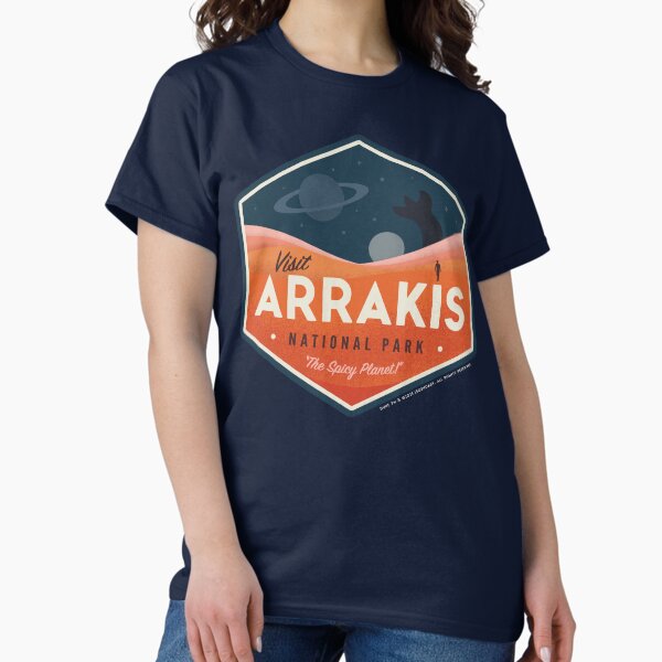 Item preview, Visit Arrakis – The Spicy Planet! – Vintage National Park Travel badge designed and sold by thedesigngarden.