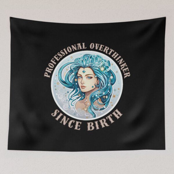 Item preview, Professional Overthinker Since Birth. cute virgo designed and sold by ZodiacWonders.
