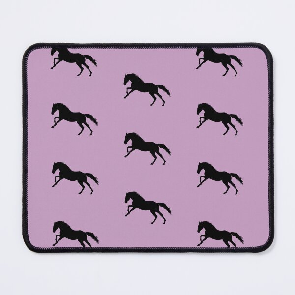 Item preview, Black beautiful gallop jumping horse silhouette pink designed and sold by PICbyFemke.