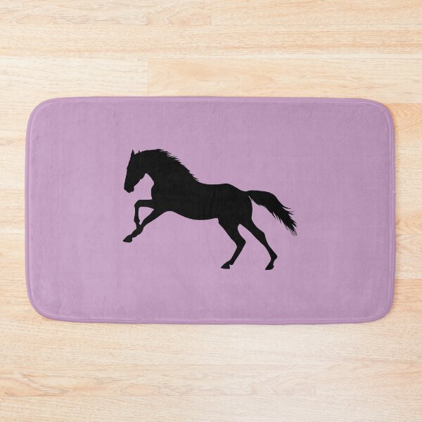 Item preview, Black beautiful gallop jumping horse silhouette pink designed and sold by PICbyFemke.