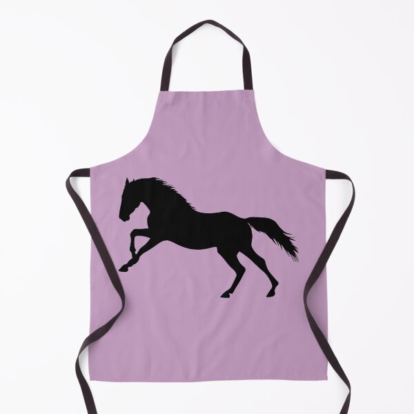 Item preview, Black beautiful gallop jumping horse silhouette pink designed and sold by PICbyFemke.