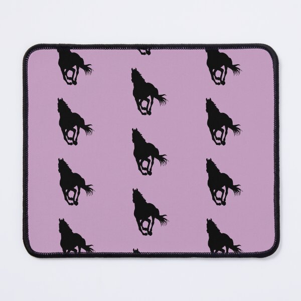 Item preview, Black beautiful gallop running horse silhouette pink designed and sold by PICbyFemke.