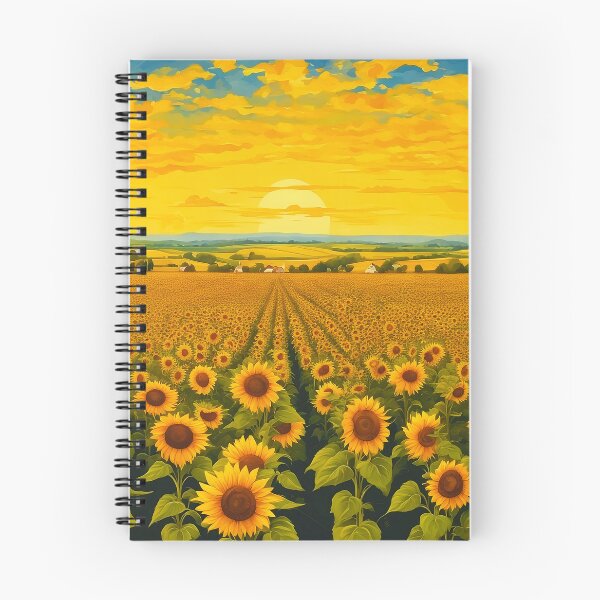 Item preview, Sunset Serenade: Sunflowers Field Art Print designed and sold by Wonder Pixel Studio.