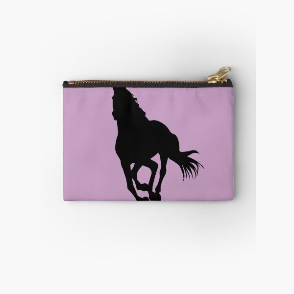 Item preview, Black beautiful gallop running horse silhouette pink designed and sold by PICbyFemke.