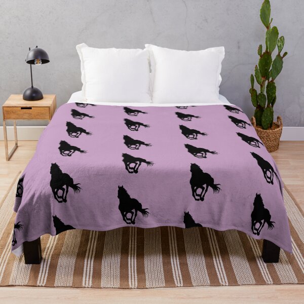 Item preview, Black beautiful gallop running horse silhouette pink designed and sold by PICbyFemke.