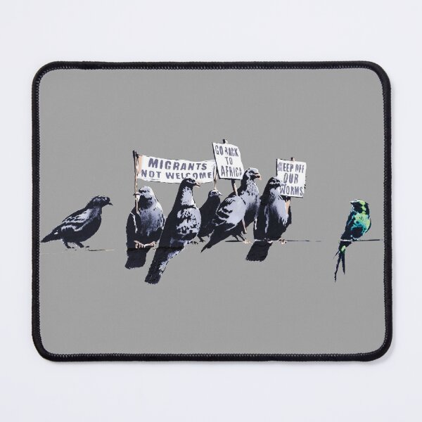 Item preview, Banksy Clacton-on-Sea Mural - Anti-Refugee Pigeons designed and sold by WE-ARE-BANKSY.