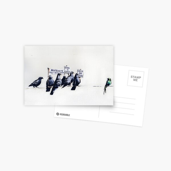 Item preview, Banksy Clacton-on-Sea Mural - Anti-Refugee Pigeons designed and sold by WE-ARE-BANKSY.