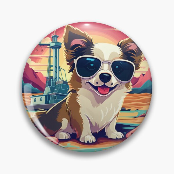 Item preview, SUNGLASSES CUTTY DOG designed and sold by AmazingBackDrop.