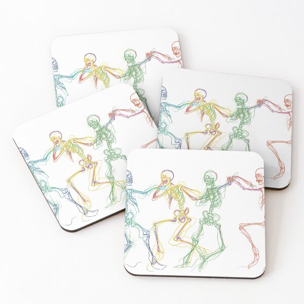 Item preview, Dancing skeletons designed and sold by PricklyPeanut.