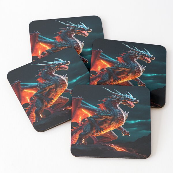 Item preview, Large Dragon Standing tall with wings spread designed and sold by leen12 Art Designs Prints.