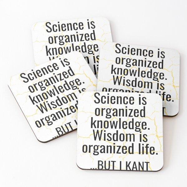 Item preview, Immanuel Kant Quote Science Wisdom designed and sold by CyberArtistOne.