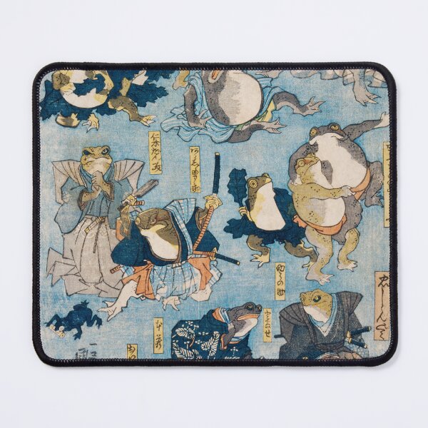 Item preview, Frogs Vintage Japanese by Utagawa Kuniyoshi designed and sold by cutesy.