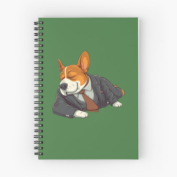 Item preview, Wishbone Dog in Suit Sleeps Sticker designed and sold by zax454.