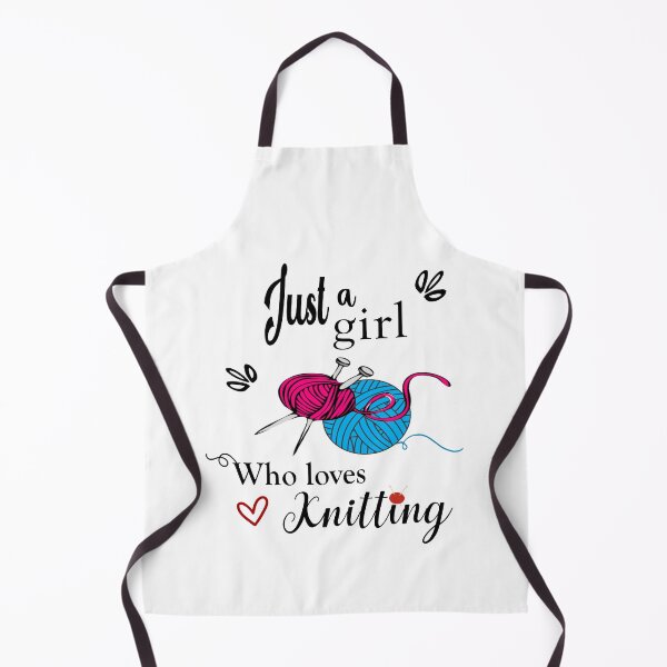 Item preview, Just a Girl who Loves Knitting designed and sold by MarigoldandLily.