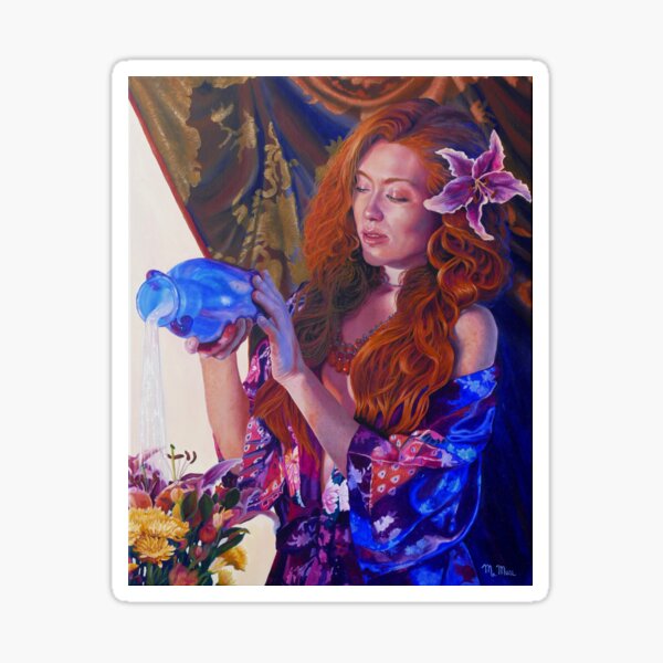 "Stargazer" oil painting by Melissa Muse Sticker