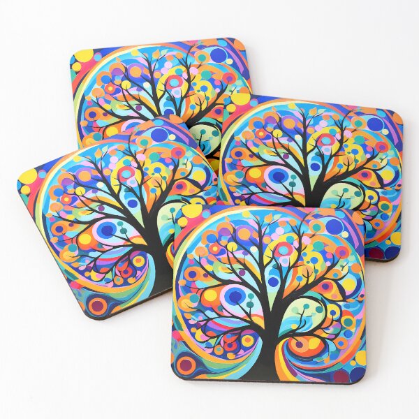 Item preview, The Radiant Tree of Harmony Abstract Art designed and sold by ArtWithoutArt.