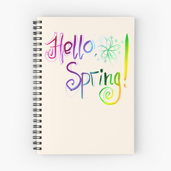 Item preview, Hello Spring watercolor lettering | Hello Spring watercolor painting handlettering designed and sold by lausn.