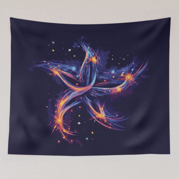 Item preview, Cosmic Dance - Abstract Galaxy Star Art designed and sold by Sir Meow Meow.
