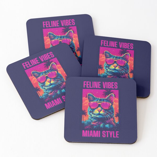 Item preview, Cool Cat Wearing Sunglasses. Miami Style. designed and sold by GiveMeMood.