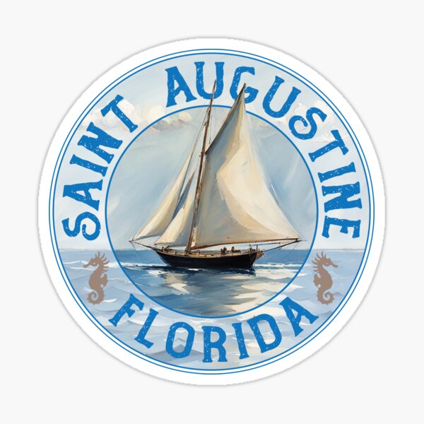Item preview, St. Augustine Florida Vintage Sailing Design designed and sold by Futurebeachbum.