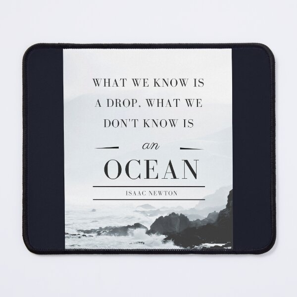 Item preview, Copy of Isaac Newton portrait and quote: To every action there is always opposed an equal reaction. designed and sold by artbleed.