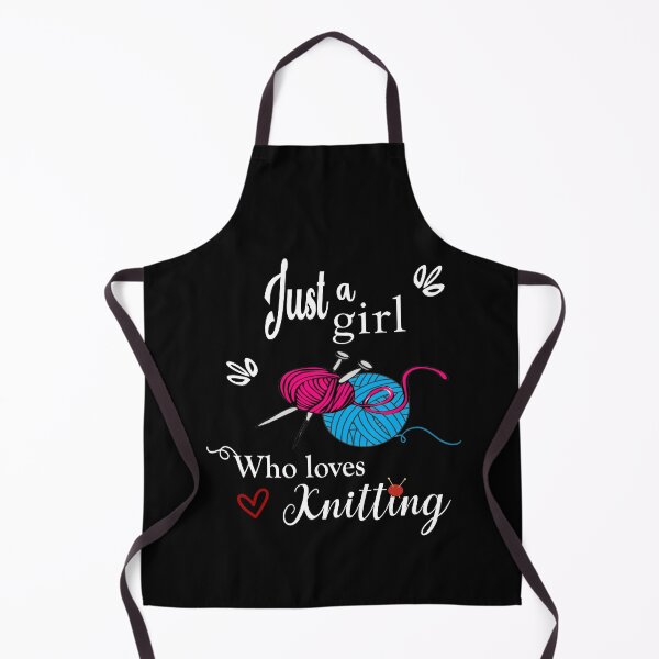 Item preview, Just a Girl Who Loves Knitting designed and sold by MarigoldandLily.