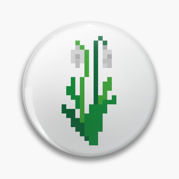 Item preview, Pixel Snowdrops Garden (snow white) designed and sold by D-Vogt-Grafik.
