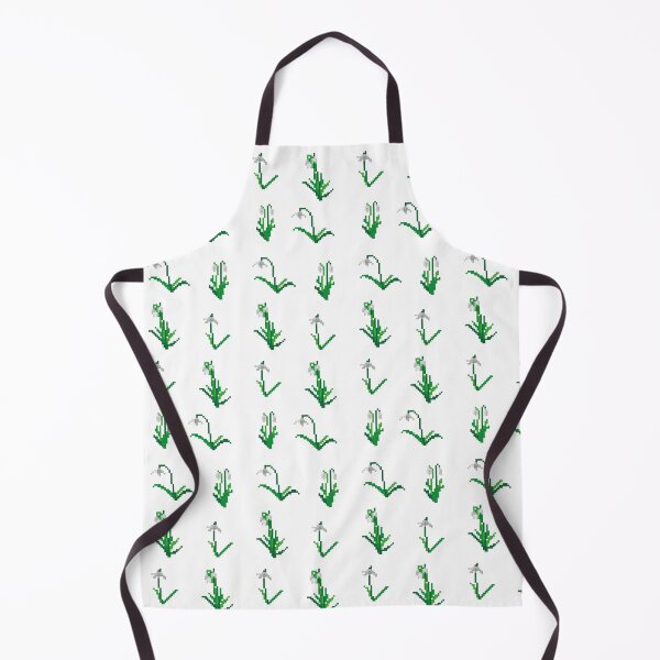 Item preview, Pixel Snowdrops Garden (snow white) designed and sold by D-Vogt-Grafik.