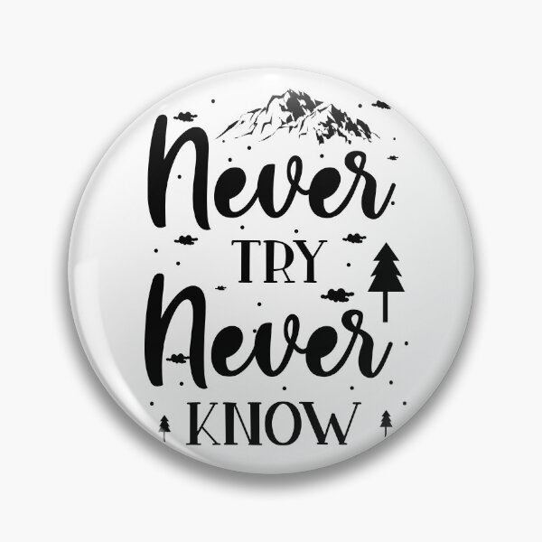 Item preview, Never Try Never Know designed and sold by Funky  Fibers.