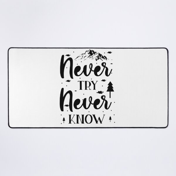 Item preview, Never Try Never Know designed and sold by Funky  Fibers.
