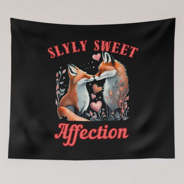 Item preview, Slyly Sweet Affection. retro fox designed and sold by FoxVibes.