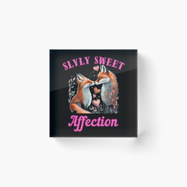 Item preview, Slyly Sweet Affection. fox foxes designed and sold by FoxVibes.