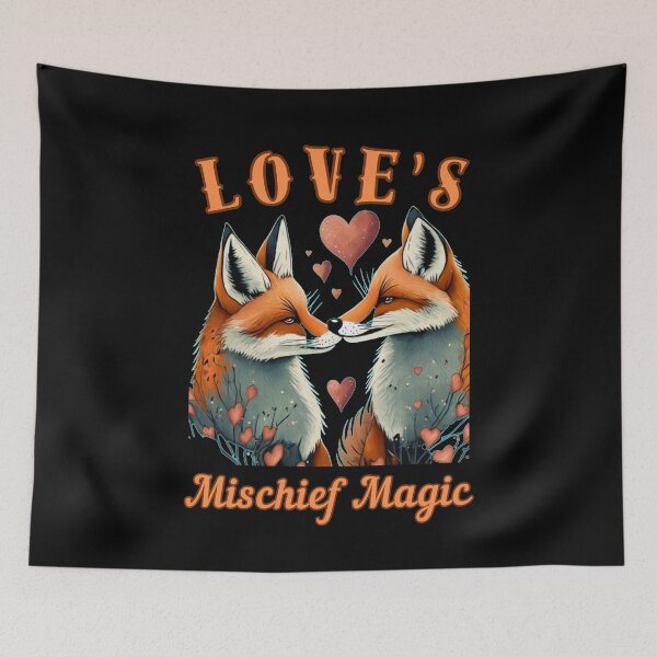 Item preview, Love's Mischief Magic. fox portrait designed and sold by FoxVibes.
