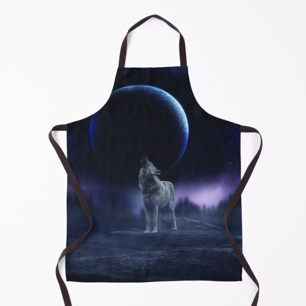Artikelvorschau, Heulender Wolf mit Nordlichtern entworfen und verkauft von Destroyed-Pixel.
