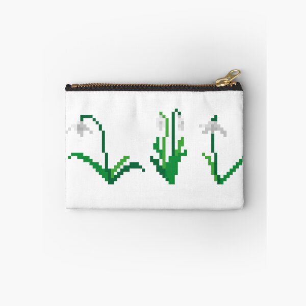 Item preview, Pixel Snowdrops Garden (snow white) designed and sold by D-Vogt-Grafik.