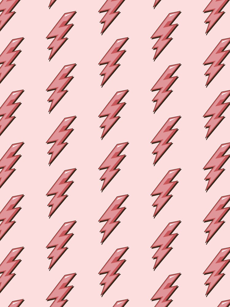 Thumbnail 4 of 4, iPhone Case, Pink Lightning Bolt ; Pattern designed and sold by PatternInArt.