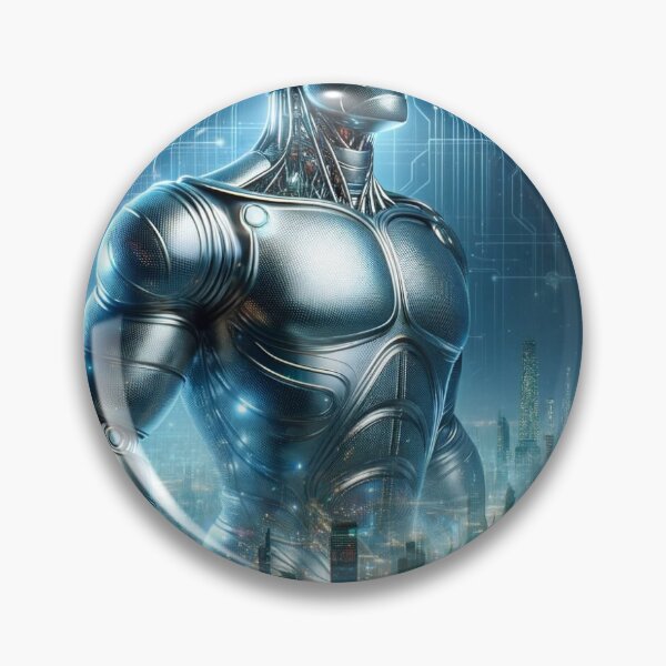 Item preview,  An advanced evolution stage of the Tin Man, where he appears almost fully organic, in a futuristic city. His form is sleek, with smooth lines  designed and sold by quantum X.