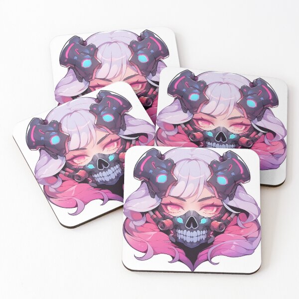 Item preview, Anime Girl With High Tech Skull Mask designed and sold by CoryDS.
