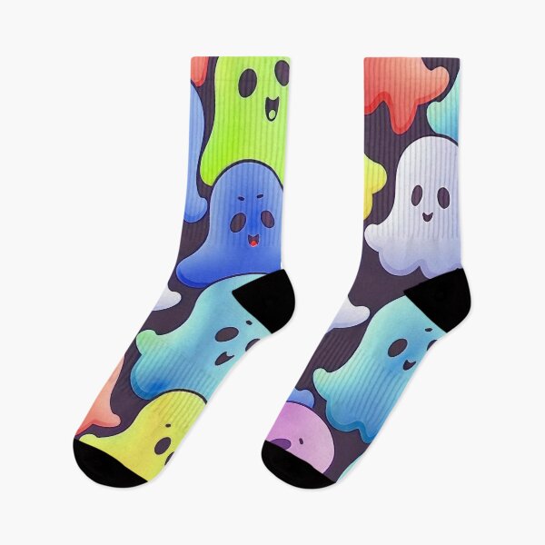 Item preview, Colourful Ghosts Pattern designed and sold by Light79.