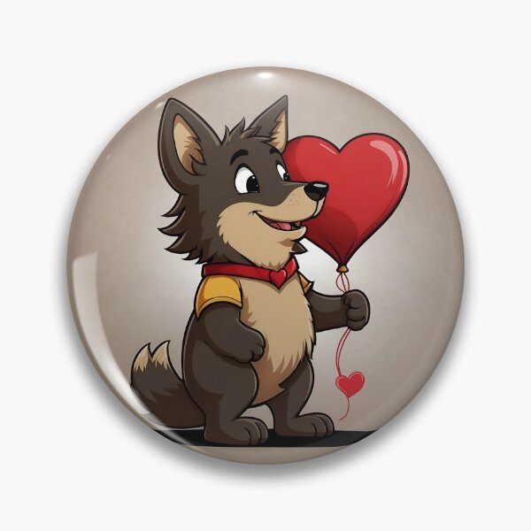 Item preview, Adorable Love Wolf designed and sold by PolygonPinnacle.