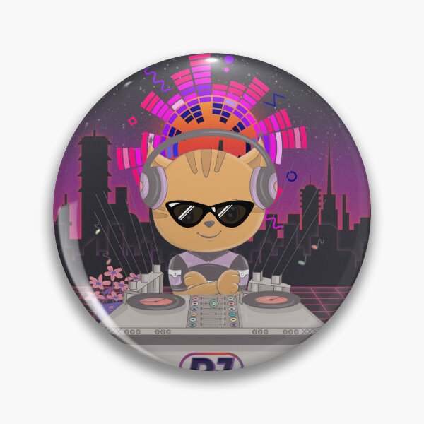 Item preview, Vintage cat DJ lover designed and sold by MillionGoal.
