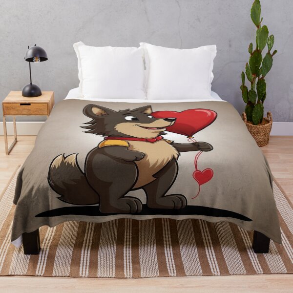 Item preview, Adorable Love Wolf designed and sold by PolygonPinnacle.