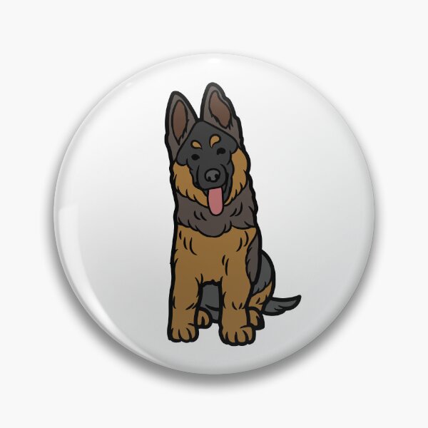 Item preview, German Shepherd Sitting Cute Head Tilt Digital Dog Design designed and sold by GSDDESIGNMERCH.