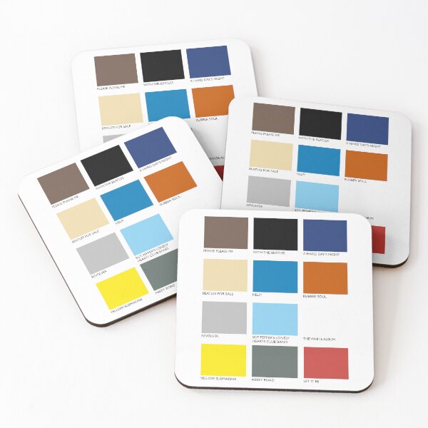 Item preview, Beatles Pantone Chart designed and sold by JonnyHaw.