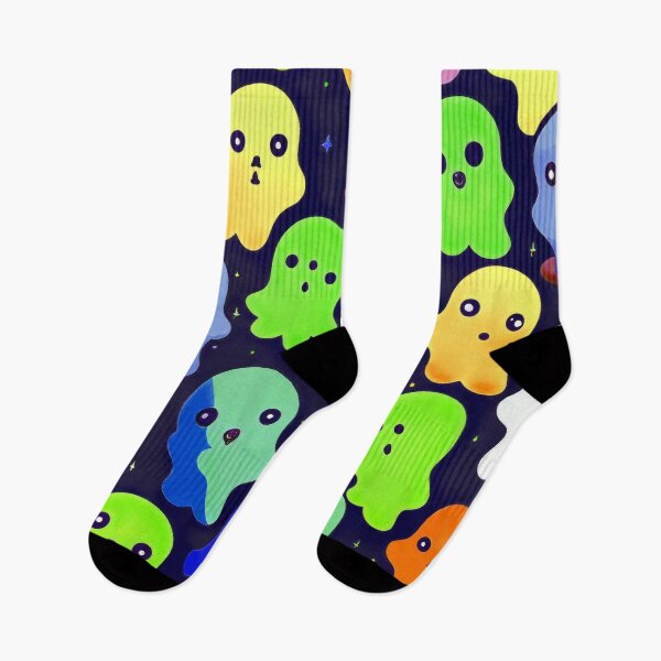 Item preview, Colourful Ghosts Pattern designed and sold by Light79.
